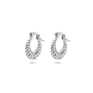 oorringen 14,5 mm zilver gerhodineerd