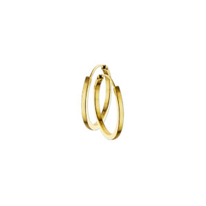 oorringen 1,5 mm vierkant 14K geelgoud