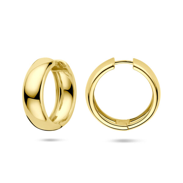 oorringen 25 mm 1 micron zilver verguld (geel) - Afbeelding 3