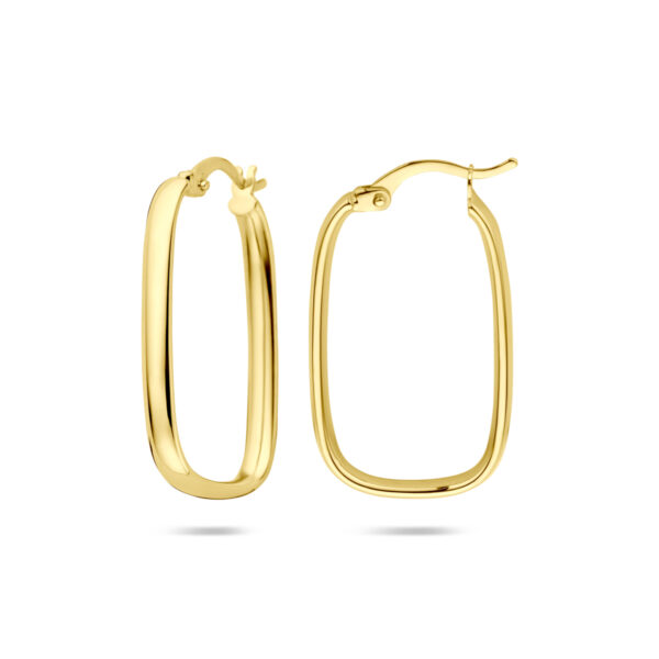 oorringen 28 mm 14K geelgoud - Afbeelding 3
