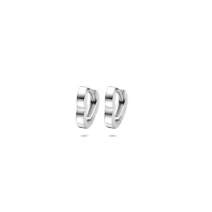 oorringen hartje 10 mm zilver gerhodineerd