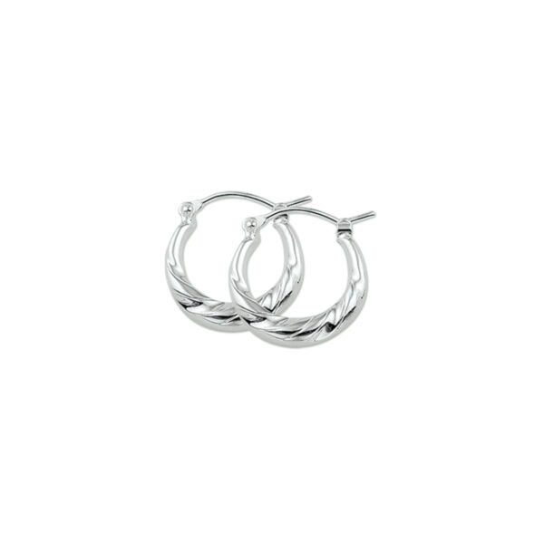oorringen zilver gerhodineerd
