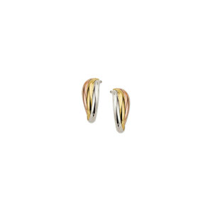 stekeroorringen tricolor 14K tricolor goud