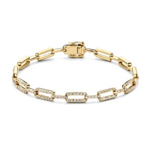 Armband geelgoud briljant 1,00 crt.