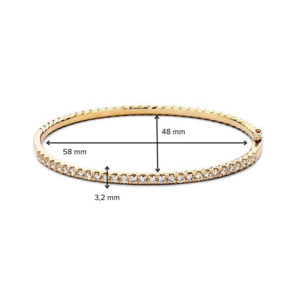 Armband geelgoud briljant 1,56 crt. - Afbeelding 2