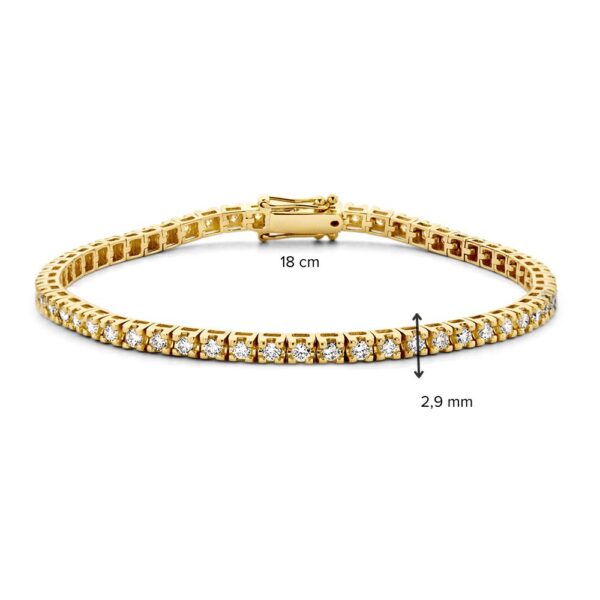 Armband geelgoud briljant 2.00 crt. - Afbeelding 5