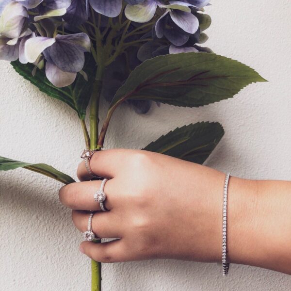 Armband witgoud briljant 1,00 crt. - Afbeelding 5