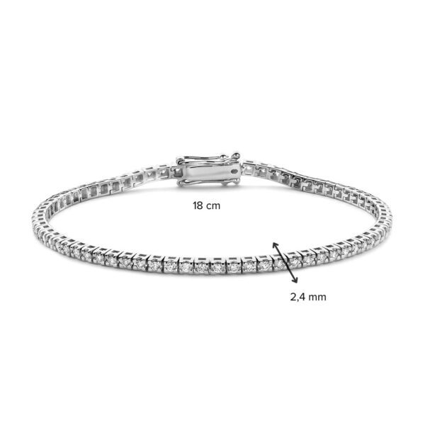 Armband witgoud briljant 1,00 crt. - Afbeelding 6