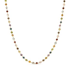 Collier geelgoud edelsteen