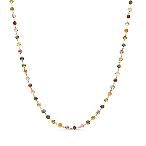 Collier geelgoud edelsteen