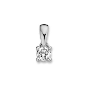 Hanger witgoud briljant 0,24 crt.