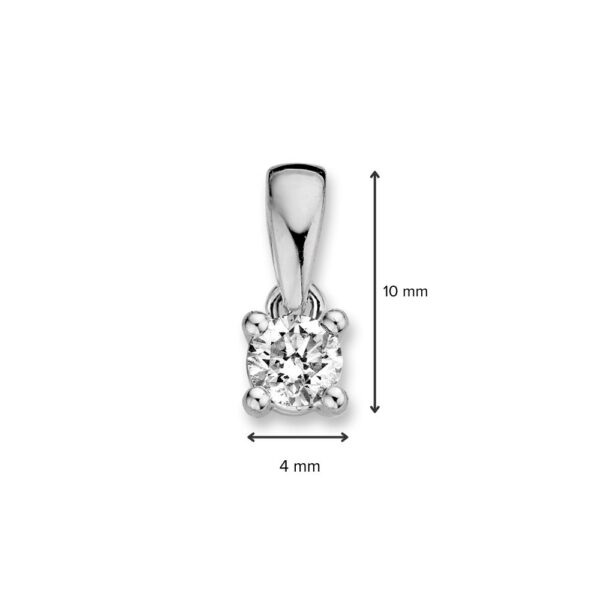 Hanger witgoud briljant 0,24 crt. - Afbeelding 2
