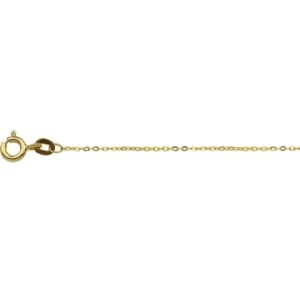 9k collier 1 mm 45 cm 9K geel kleurig
