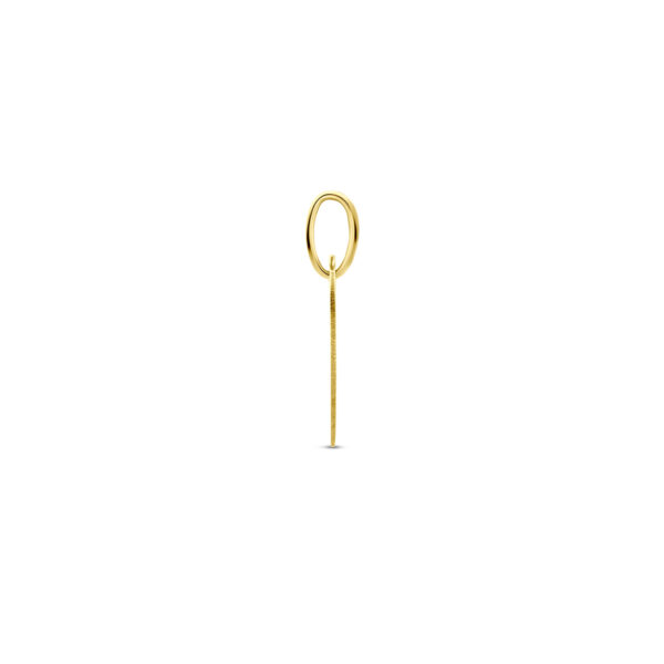 9k graveerhanger rond 13,5 mm 9K geel kleurig - Afbeelding 3