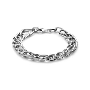 armband 10 mm 19 cm zilver gerhodineerd