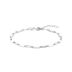 armband 16 + 3 cm zilver gerhodineerd