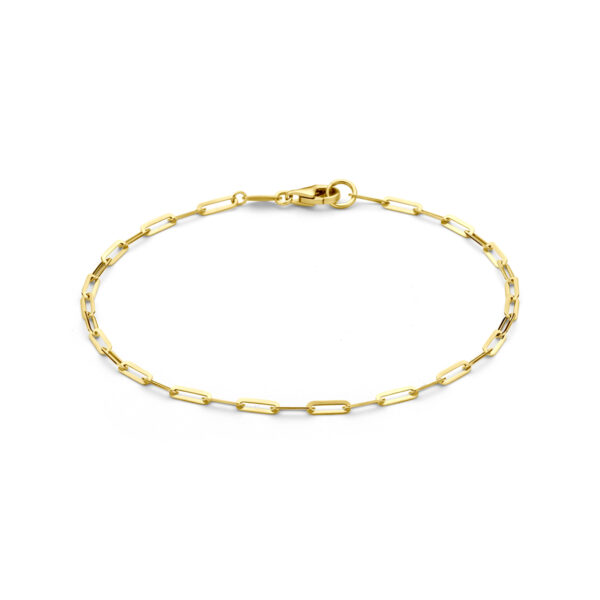 armband 2 mm 19 cm 14K geelgoud