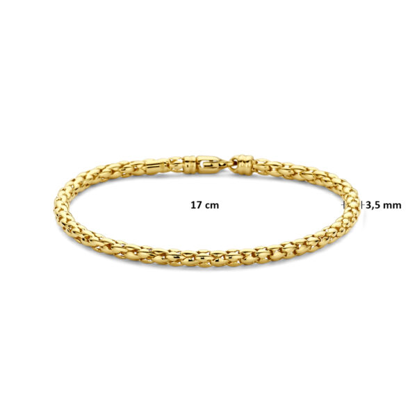 armband 3,5 mm 17 cm 14K geelgoud - Afbeelding 3