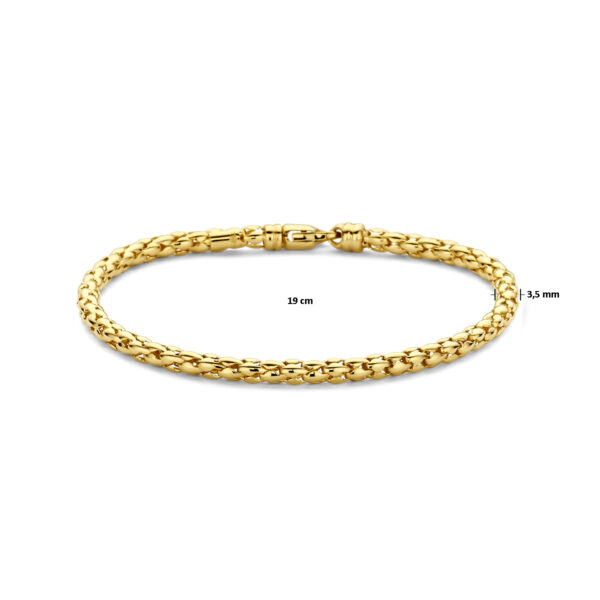 armband 3,5 mm 19 cm 14K geelgoud - Afbeelding 3
