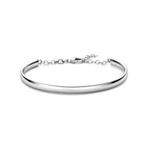 armband 5 x 63 mm zilver gerhodineerd