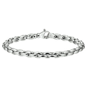 armband 5,0 mm 19,5 cm zilver gerhodineerd