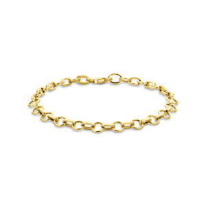 armband 6 mm 19 cm 14K geelgoud