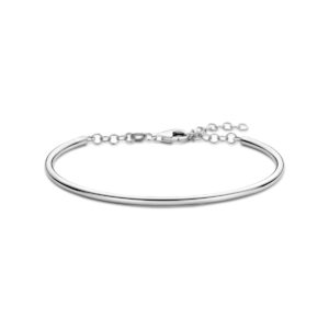 armband 65 x 2,5 mm zilver gerhodineerd