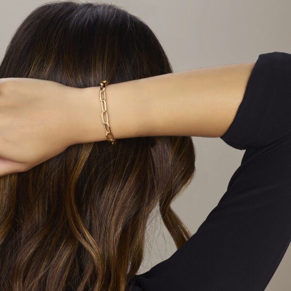 armband 7 mm 19 cm 14K geelgoud - Afbeelding 2