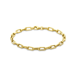 armband anker 4 mm 18 cm 14K geelgoud