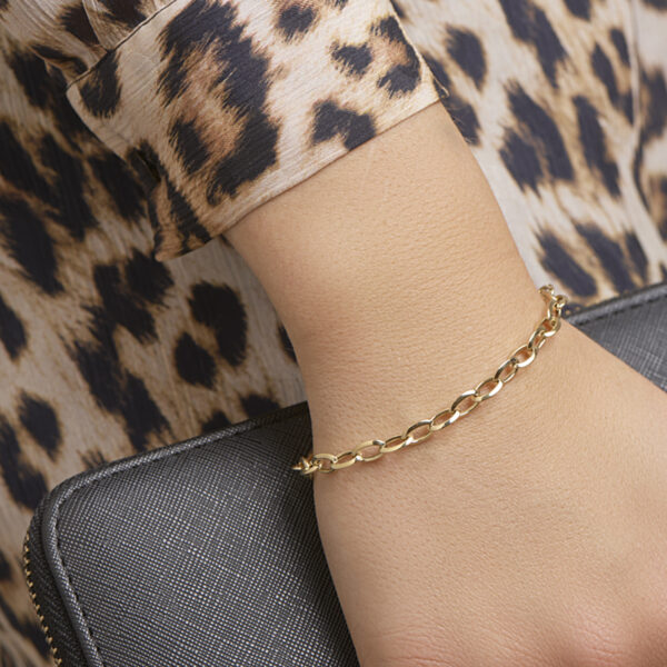 armband anker 5,7 mm 19 cm 14K geelgoud - Afbeelding 2