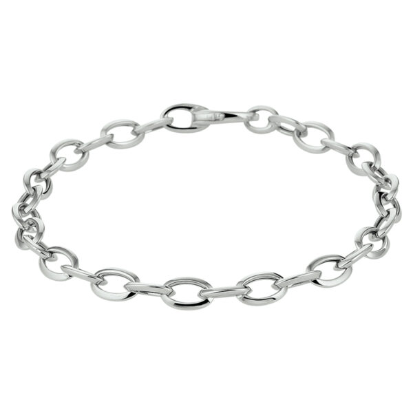 armband anker 5,7 mm 19 cm 14K witgoud
