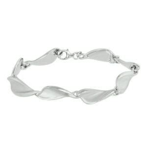 armband choker poli/mat 9 mm 18,5 cm zilver gerhodineerd