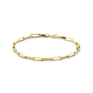 armband closed forever 4,0 mm 20,5 cm massief 14K geelgoud
