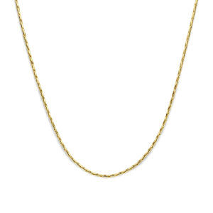 armband gourmette 2,8 mm 45 cm Silgold (geel met zilverkern)