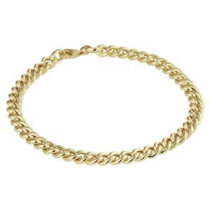 armband gourmette 5,2 mm 19 cm 14K geelgoud