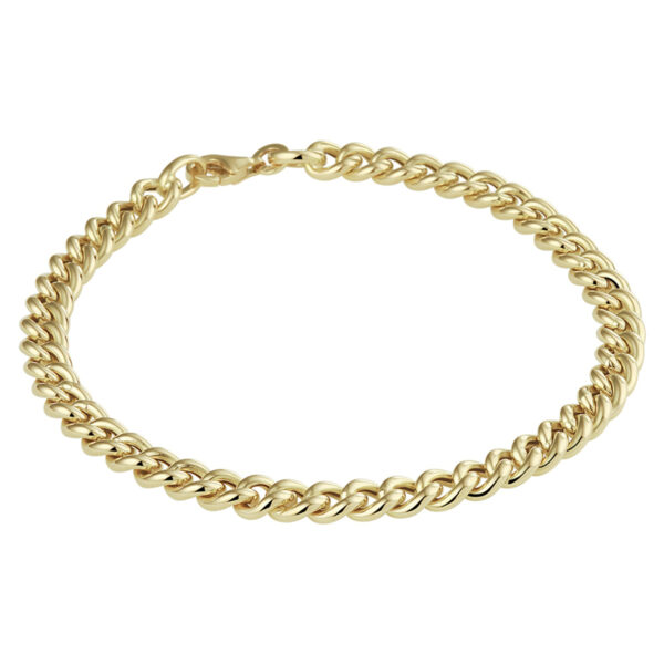 armband gourmette 5,2 mm 19 cm 14K geelgoud