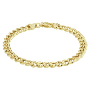 armband gourmette 6,0 mm 19 cm 14K geelgoud