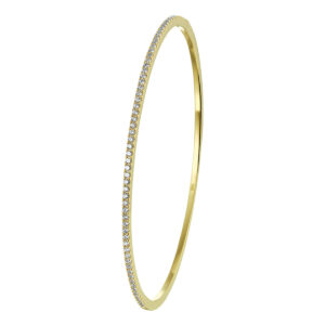 bangle diamant 0.61ct h si 1,5 x 60 mm 14K geelgoud