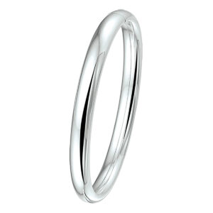 bangle dop ovale buis 8 x 60 mm zilver wit