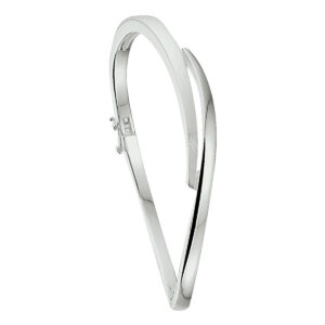 bangle scharnier poli/mat 7 x 60 mm zilver gerhodineerd