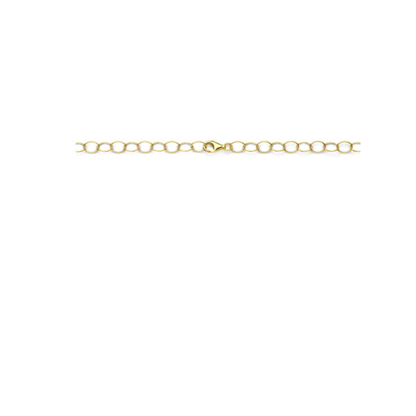 collier 11 mm 45 cm 3 micron zilver verguld (geel) - Afbeelding 3