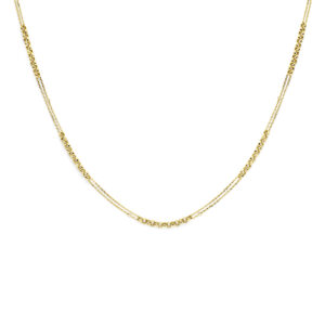 collier 41 + 3 cm 14K geelgoud