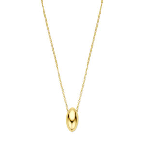 collier 41 + 4 cm 3 micron zilver verguld (geel)