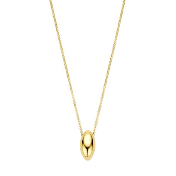 collier 41 + 4 cm 3 micron zilver verguld (geel)
