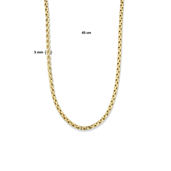 collier 5,0 mm 45 cm 14K geelgoud - Afbeelding 4