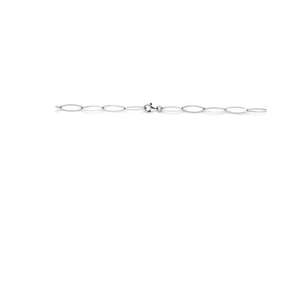 collier anker 5,1 mm 45 cm zilver gerhodineerd - Afbeelding 3