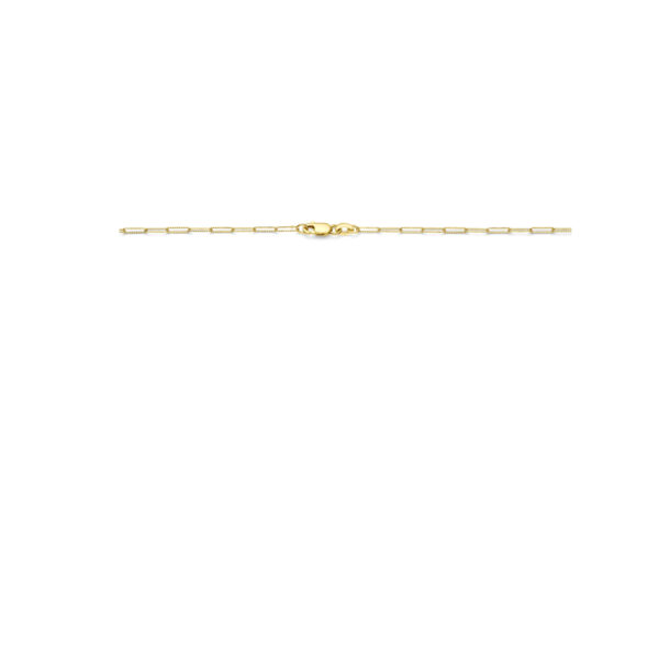 collier anker gediamanteerd 1,8 mm 45 cm 14K geelgoud - Afbeelding 3