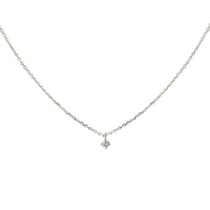 collier diamant 0.05ct h si 41 - 43 - 45 cm 14K witgoud