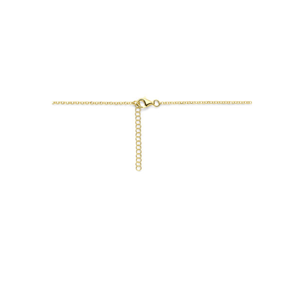 collier druppel 42 + 5 cm 3 micron zilver verguld (geel) - Afbeelding 3