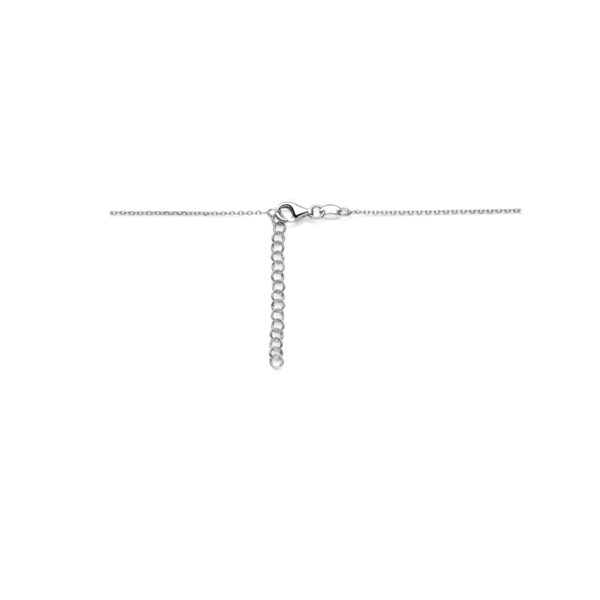 collier druppels 40 + 4 cm zilver gerhodineerd - Afbeelding 3
